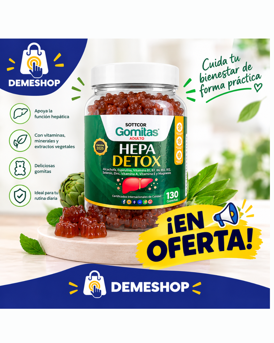 Gomitas HEPA DETOX Sottcor